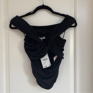 Zara Cutout Top in Black